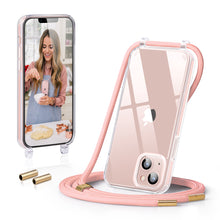 Load image into Gallery viewer, GOODVISH Phone Case Chain Compatible with iPhone 13-6.1" | Transparent case with lanyard | Protective case with cord