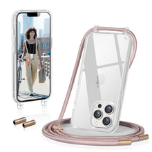 Load image into Gallery viewer, GOODVISH Mobile Phone Chain Compatible with iPhone 13 Pro-6.1" | Transparent case with lanyard | Protective case with cord