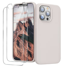 Load image into Gallery viewer, GOODVISH iPhone 13 Pro Max liquid silicone case 6.7" with 2 pieces screen protectors, shockproof protective cover