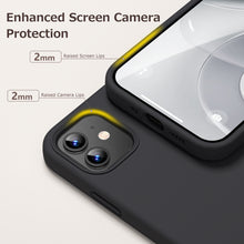 Load image into Gallery viewer, GOODVISH iPhone 12 Mini Case with 2 Screen Protector, Liquid Silicone Soft Phone Case with Microfiber Lining Shockproof Full Protection Cover 5.4 inch