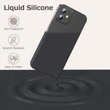 Load image into Gallery viewer, GOODVISH iPhone 12 Mini Case with 2 Screen Protector, Liquid Silicone Soft Phone Case with Microfiber Lining Shockproof Full Protection Cover 5.4 inch