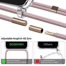 Load image into Gallery viewer, GOODVISH iPhone 11 Transparent case with lanyard 6.1" | Necklace case with Mobile Phone Chain