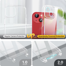 Load image into Gallery viewer, GOODVISH 3 in 1 Transparent iPhone 13 Case with Lanyard, with 2 pieces of Protective Film | 360° Protection- Camera and Screen