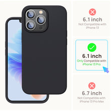 Load image into Gallery viewer, GOODVISH iPhone 13 Pro silicone case 6.1" with 2 pieces protective film, shockproof protective cover