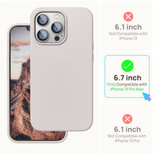 Load image into Gallery viewer, GOODVISH iPhone 13 Pro Max liquid silicone case 6.7" with 2 pieces screen protectors, shockproof protective cover