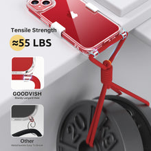 Load image into Gallery viewer, GOODVISH 3 in 1 Transparent iPhone 13 Case with Lanyard, with 2 pieces of Protective Film | 360° Protection- Camera and Screen