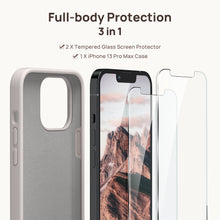 Load image into Gallery viewer, GOODVISH iPhone 13 Pro Max liquid silicone case 6.7" with 2 pieces screen protectors, shockproof protective cover