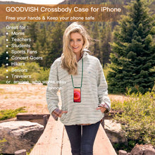 Load image into Gallery viewer, GOODVISH iPhone 12/iPhone 12 Pro-6.1" Transparent case with lanyard| Necklace case with Mobile Phone Chain