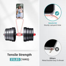 Load image into Gallery viewer, GOODVISH Phone Case Chain Compatible with iPhone 13-6.1" | Transparent case with lanyard | Protective case with cord