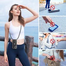 Load image into Gallery viewer, GOODVISH iPhone 14 Plus 6.7" Lanyard Phone Case, Transparent Phone Case with Necklace, Camera and Screen Protection, Anti-Drop