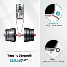 Load image into Gallery viewer, GOODVISH Mobile Phone Chain Compatible with iPhone 13 Pro-6.1" | Transparent case with lanyard | Protective case with cord