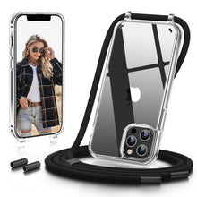 Load image into Gallery viewer, GOODVISH Mobile Phone Chain Compatible with iPhone 12 Pro Max-6.7" | Transparent case with lanyard | Protective case with cord