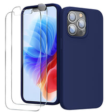 Load image into Gallery viewer, GOODVISH iPhone 13 Pro silicone case 6.1" with 2 pieces protective film, shockproof protective cover