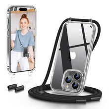 Load image into Gallery viewer, GOODVISH Lanyard Case, for iPhone 14 Pro Max 6.7", Lanyard Phone Case, Transparent Phone Case with Necklace, Camera and Screen Protection, Anti-Drop