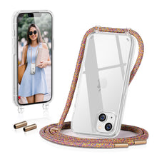 Load image into Gallery viewer, GOODVISH Phone Case Chain Compatible with iPhone 13-6.1" | Transparent case with lanyard | Protective case with cord