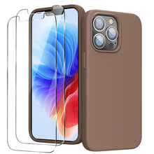 Load image into Gallery viewer, GOODVISH iPhone 13 Pro silicone case 6.1" with 2 pieces protective film, shockproof protective cover