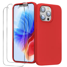 Load image into Gallery viewer, GOODVISH iPhone 13 Pro silicone case 6.1" with 2 pieces protective film, shockproof protective cover