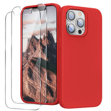 Load image into Gallery viewer, GOODVISH iPhone 13 Pro Max liquid silicone case 6.7" with 2 pieces screen protectors, shockproof protective cover