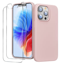 Load image into Gallery viewer, GOODVISH iPhone 13 Pro silicone case 6.1" with 2 pieces protective film, shockproof protective cover