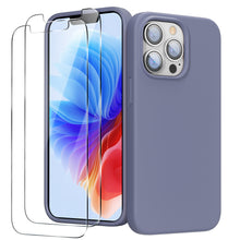 Load image into Gallery viewer, GOODVISH iPhone 13 Pro silicone case 6.1" with 2 pieces protective film, shockproof protective cover