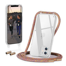 Load image into Gallery viewer, GOODVISH iPhone 11 Transparent case with lanyard 6.1" | Necklace case with Mobile Phone Chain