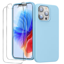 Load image into Gallery viewer, GOODVISH iPhone 13 Pro silicone case 6.1" with 2 pieces protective film, shockproof protective cover
