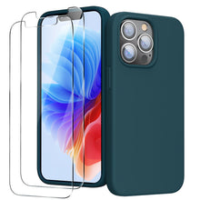 Load image into Gallery viewer, GOODVISH iPhone 13 Pro silicone case 6.1" with 2 pieces protective film, shockproof protective cover