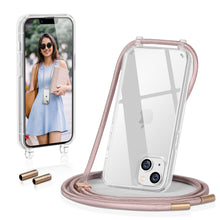 Load image into Gallery viewer, GOODVISH Phone Case Chain Compatible with iPhone 13-6.1" | Transparent case with lanyard | Protective case with cord