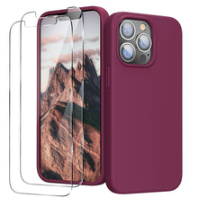 Load image into Gallery viewer, GOODVISH iPhone 13 Pro Max liquid silicone case 6.7" with 2 pieces screen protectors, shockproof protective cover