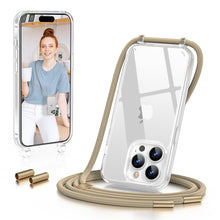Load image into Gallery viewer, GOODVISH Lanyard Case, for iPhone 14 Pro Max 6.7", Lanyard Phone Case, Transparent Phone Case with Necklace, Camera and Screen Protection, Anti-Drop