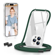 Load image into Gallery viewer, GOODVISH Lanyard Case, for iPhone 14 Pro Max 6.7", Lanyard Phone Case, Transparent Phone Case with Necklace, Camera and Screen Protection, Anti-Drop