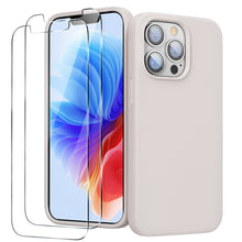Load image into Gallery viewer, GOODVISH iPhone 13 Pro silicone case 6.1" with 2 pieces protective film, shockproof protective cover