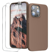 Load image into Gallery viewer, GOODVISH iPhone 13 Pro Max liquid silicone case 6.7" with 2 pieces screen protectors, shockproof protective cover