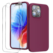 Load image into Gallery viewer, GOODVISH iPhone 13 Pro silicone case 6.1" with 2 pieces protective film, shockproof protective cover