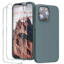 Load image into Gallery viewer, GOODVISH iPhone 13 Pro Max liquid silicone case 6.7" with 2 pieces screen protectors, shockproof protective cover
