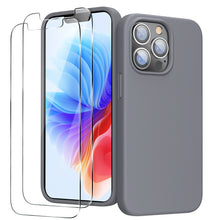 Load image into Gallery viewer, GOODVISH iPhone 13 Pro silicone case 6.1" with 2 pieces protective film, shockproof protective cover