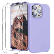 Load image into Gallery viewer, GOODVISH iPhone 13 Pro Max liquid silicone case 6.7" with 2 pieces screen protectors, shockproof protective cover