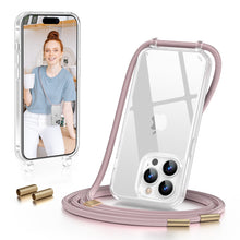 Load image into Gallery viewer, GOODVISH Lanyard Case, for iPhone 14 Pro Max 6.7", Lanyard Phone Case, Transparent Phone Case with Necklace, Camera and Screen Protection, Anti-Drop