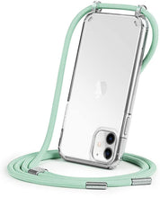 Load image into Gallery viewer, GOODVISH iPhone 11 Transparent case with lanyard 6.1" | Necklace case with Mobile Phone Chain