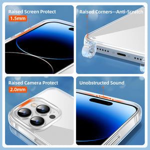 GOODVISH Lanyard Case, for iPhone 14 Pro Max 6.7", Lanyard Phone Case, Transparent Phone Case with Necklace, Camera and Screen Protection, Anti-Drop