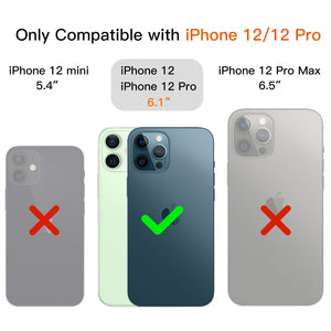GOODVISH iPhone 12/iPhone 12 Pro-6.1"  Transparent case with lanyard| Necklace case with Mobile Phone Chain
