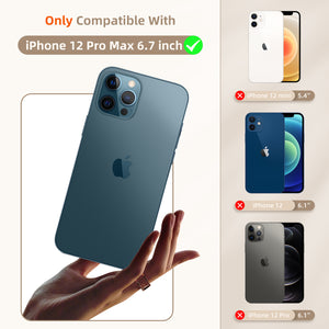 GOODVISH Mobile Phone Chain Compatible with iPhone 12 Pro Max-6.7"  | Transparent case with lanyard | Protective case with cord