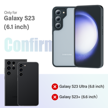 Load image into Gallery viewer, GOODVISH Samsung Galaxy S23 Matte Case 6.1&quot;, [Military Shockproof] Premium PMMA Back Anti-scratch Translucent Hard Case (Anti-Fingerprint) Slim
