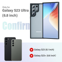 Load image into Gallery viewer, GOODVISH Samsung Galaxy S23 Ultra Matte Case 6.8&quot;, [Military Shockproof] Premium PMMA Back Anti-scratch Translucent Hard Case (Anti-Fingerprint) Slim
