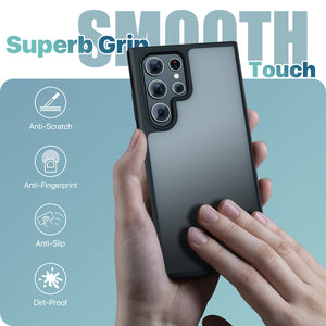 GOODVISH Samsung Galaxy S23 Ultra Matte Case 6.8", [Military Shockproof] Premium PMMA Back Anti-scratch Translucent Hard Case (Anti-Fingerprint) Slim