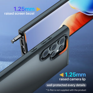 GOODVISH Samsung Galaxy S23 Ultra Matte Case 6.8", [Military Shockproof] Premium PMMA Back Anti-scratch Translucent Hard Case (Anti-Fingerprint) Slim