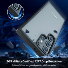 Load image into Gallery viewer, GOODVISH Samsung Galaxy S23 Ultra Matte Case 6.8&quot;, [Military Shockproof] Premium PMMA Back Anti-scratch Translucent Hard Case (Anti-Fingerprint) Slim
