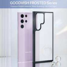 Load image into Gallery viewer, GOODVISH Samsung Galaxy S23 Ultra Matte Case 6.8&quot;, [Military Shockproof] Premium PMMA Back Anti-scratch Translucent Hard Case (Anti-Fingerprint) Slim
