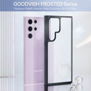 GOODVISH Samsung Galaxy S23 Ultra Matte Case 6.8", [Military Shockproof] Premium PMMA Back Anti-scratch Translucent Hard Case (Anti-Fingerprint) Slim