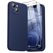 Load image into Gallery viewer, GOODVISH iPhone 14 Plus(6.7&quot;) Liquid Silicone Case, with 2 Pack Screen Protector, Shookproof [360° Full Protection]
